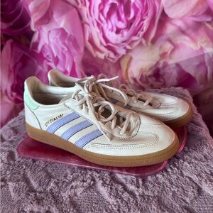 Adidas Men’s Spezial White and Purple Sneakers